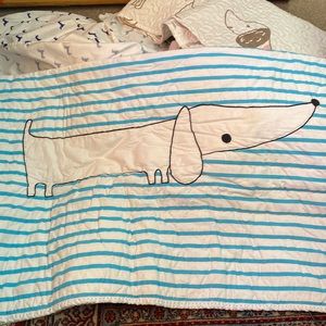 The Land of Nod Weiner Dog Crib Quilt